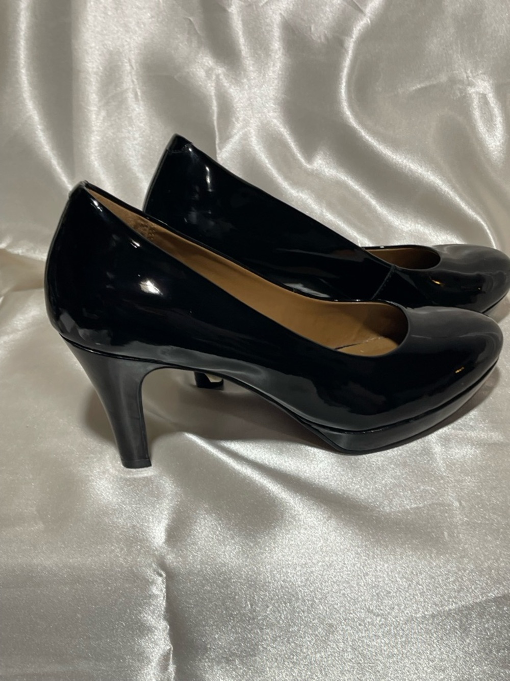 Classic Black Patent Pump Heel “Brier -Dolly”Model - Women's Dress Shoes